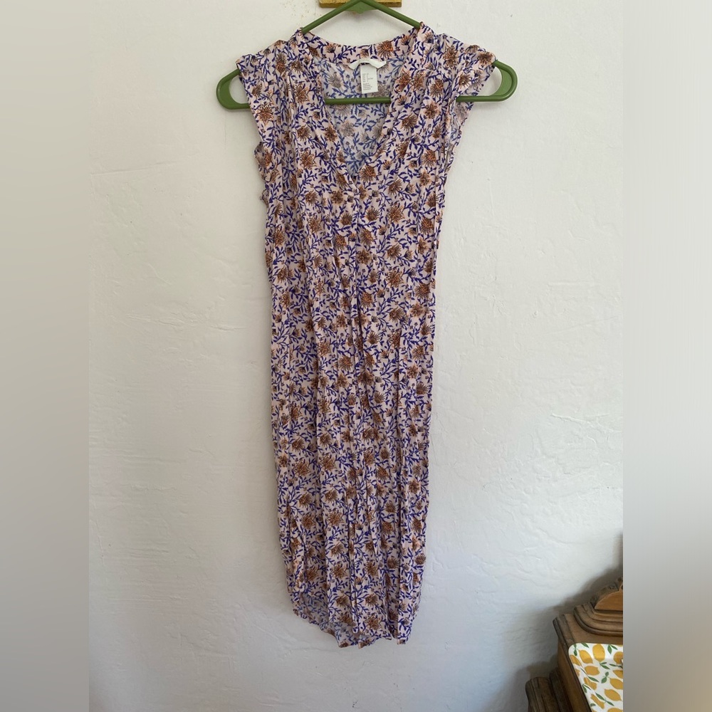 Lovely pink, floral midi dress